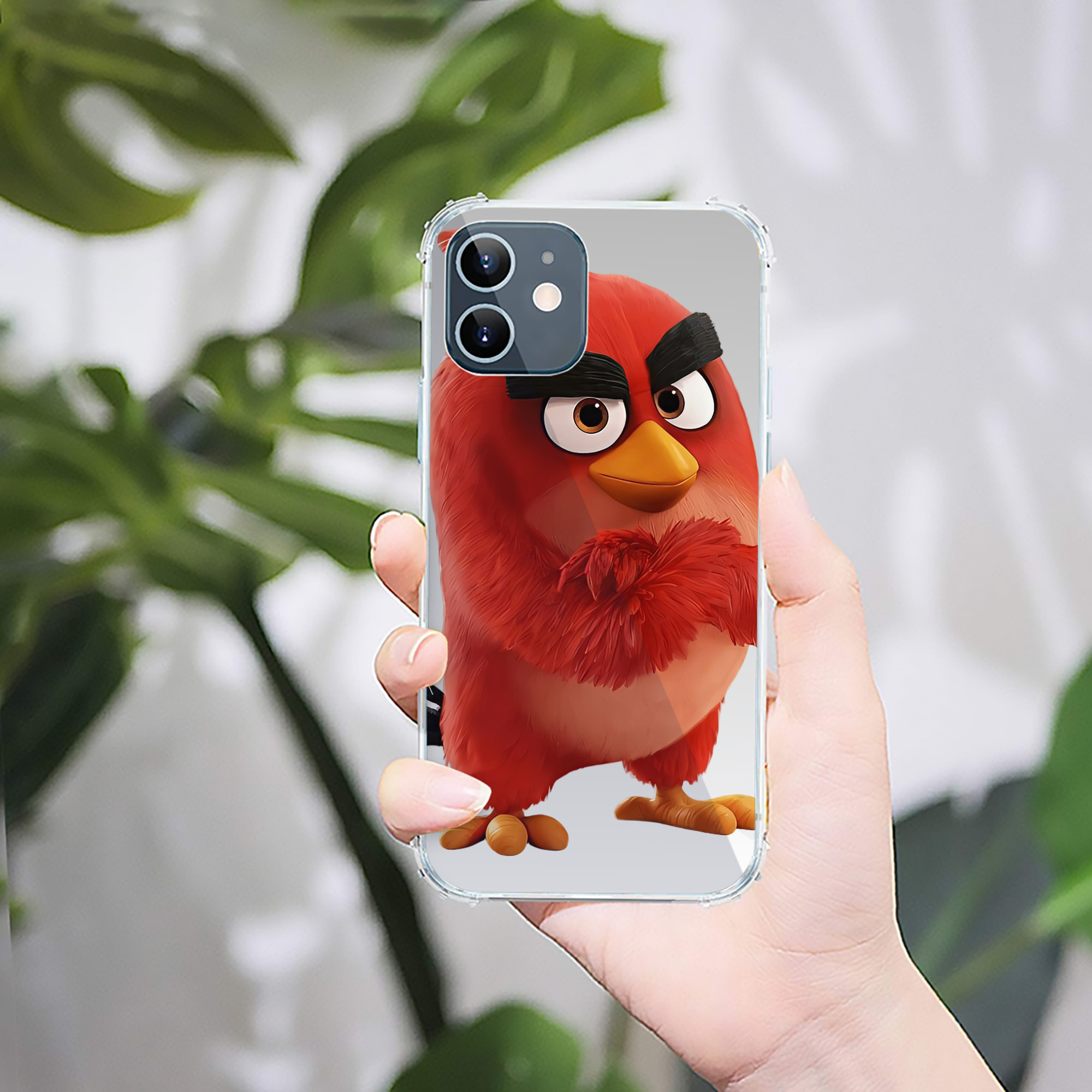 （画像用） Angry Birds アングリーバード 【iPhone 12シリーズ対応】透明スマホケース（クリアソフトケース）